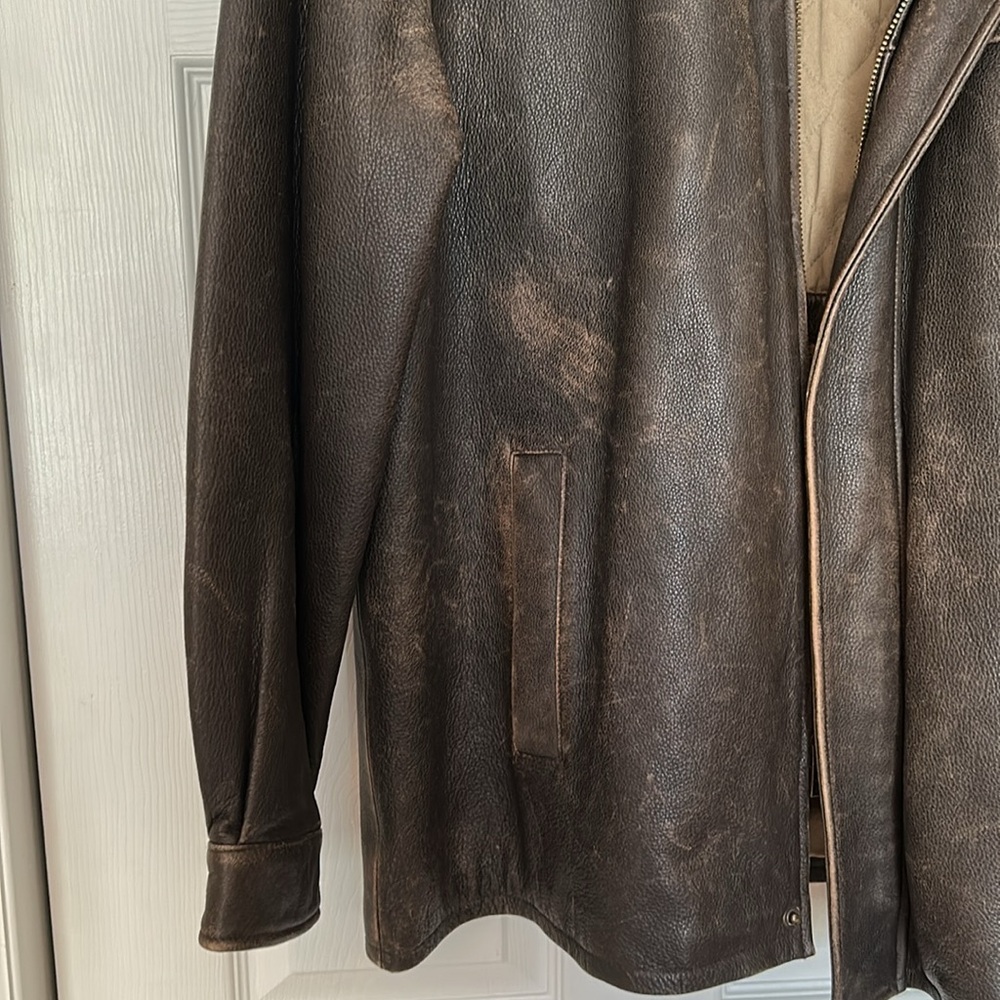 Vintage Wilsons Leather Brown Leather Jacket XL Thinsulate Removable Lining - Picture 3 of 16